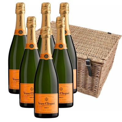 Veuve Clicquot Yellow Label Brut Champagne 75cl Case of 6 Hamper